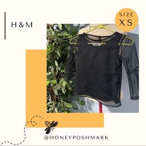 H&M black top